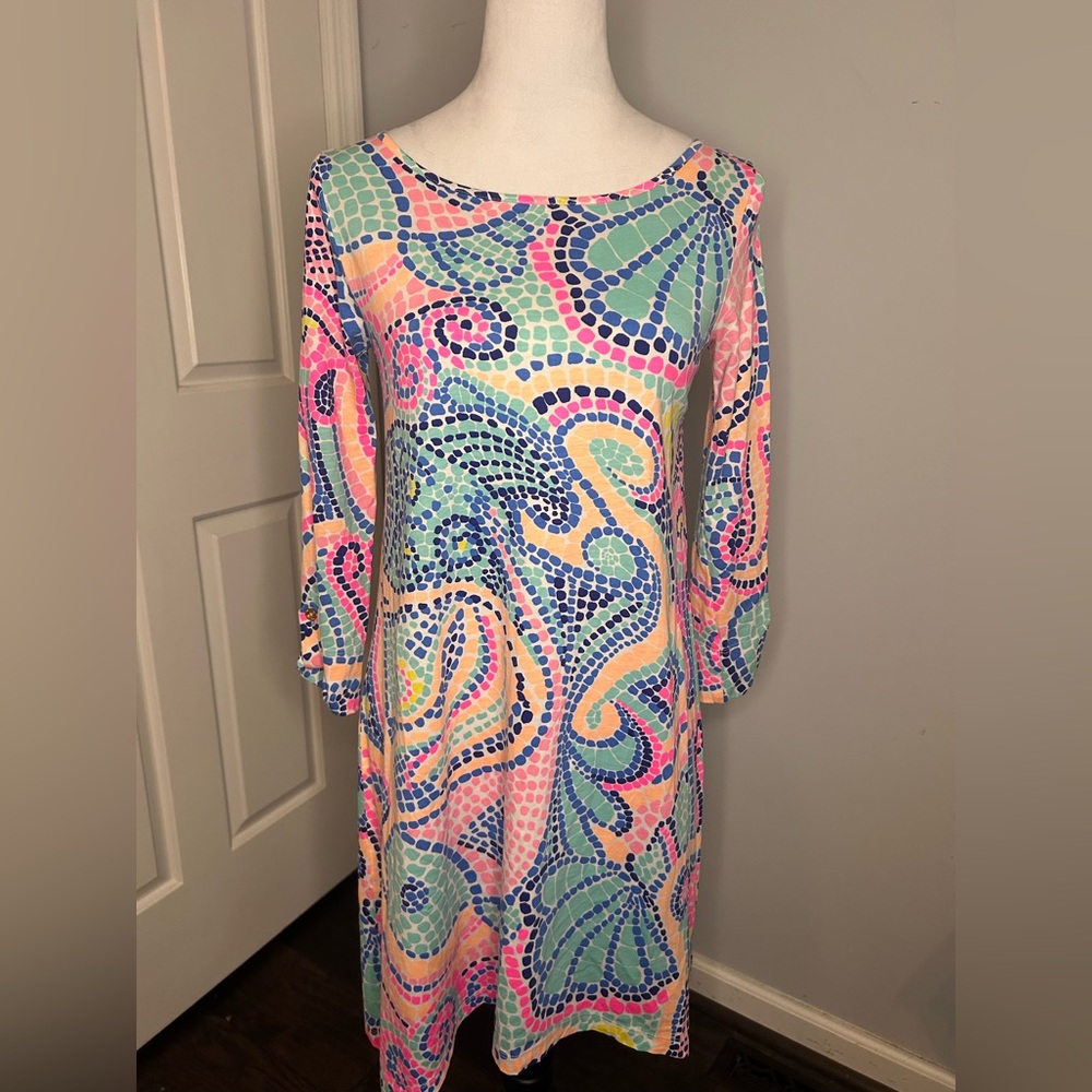 Lilly Pulitzer 100% Pima Cotton Edna Swing Dress - Picture 2 of 4